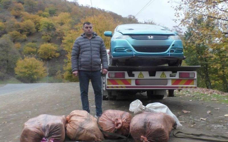 Narkotikle dolu avtomobili Bakiya getirmek isteyen deste uzvleri saxlaniliblar