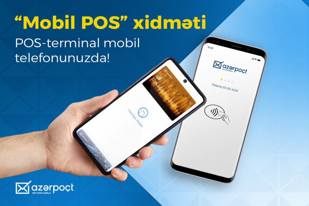 “Azerpoct” MMC yeni “Mobil POS” xidmetini istifadeye verib