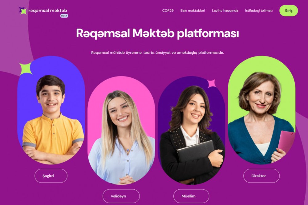 Reqemsal mekteb platformasi istifadeye verilib