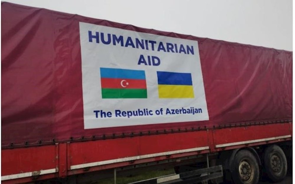 Azerbaycandan Ukraynaya humanitar yardimin novbeti hissesi yola salinib