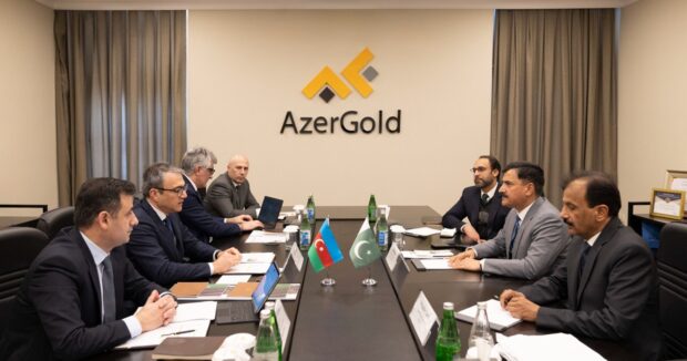 “AzerGold” QSC-de Pakistanin “Frontier Works Organization” sirketinin numayende heyeti ile gorus kecirilib – FOTOLAR