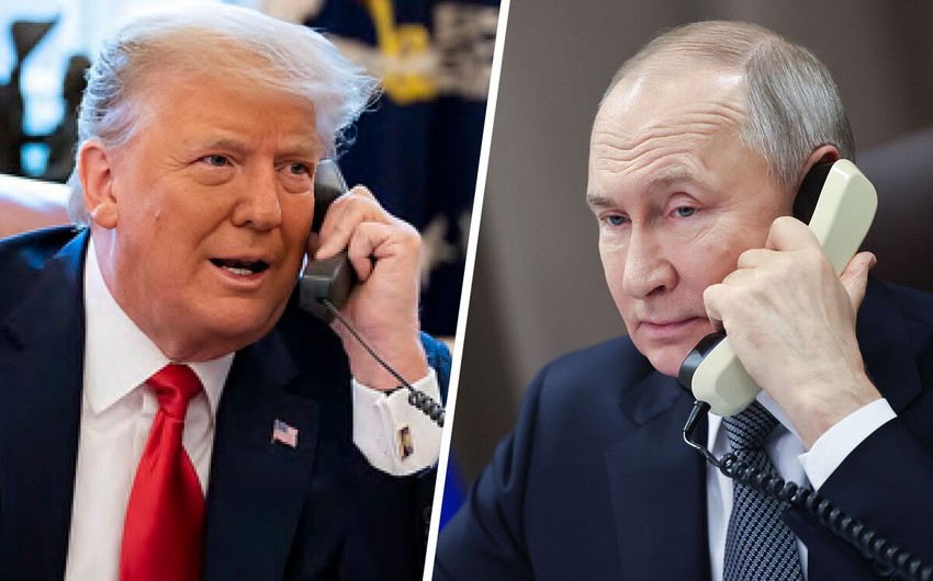 Putinle Trampin telefon danisiginin vaxti melum oldu