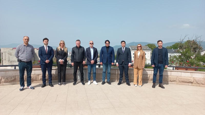 Italiyali deputatlar Xankendide - FOTOLAR