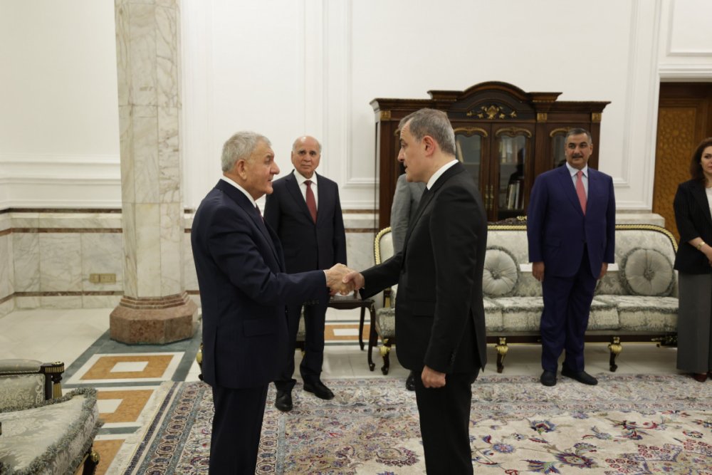 Iraq Prezidenti Ceyhun Bayramovu qebul edib
