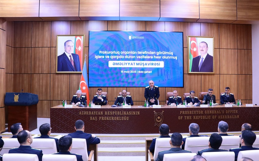 Bas Prokurorluqda emeliyyat musaviresi kecirilib, Kamran Eliyev tapsiriqlar verib