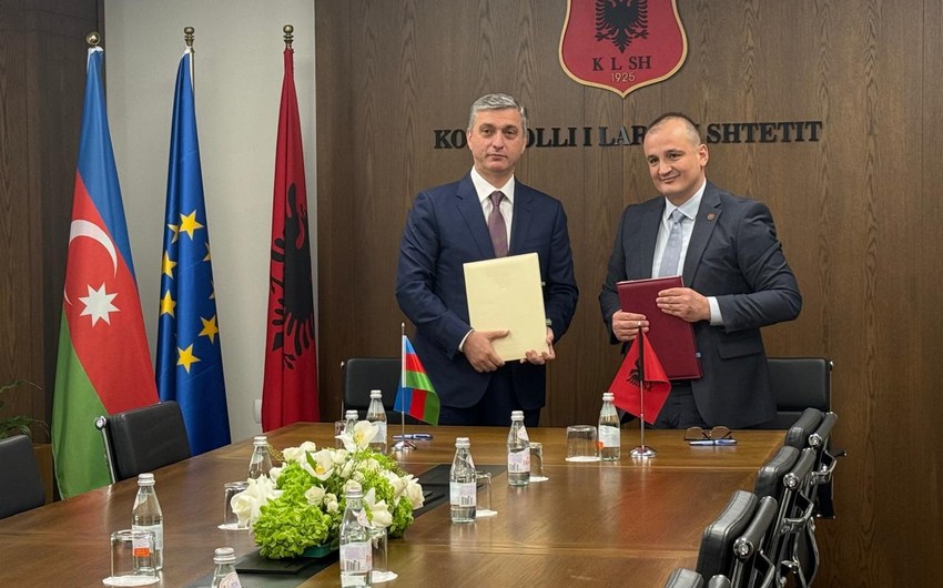 Azerbaycan ve Albaniya ali audit uzre Anlasma Memorandumu imzalayiblar