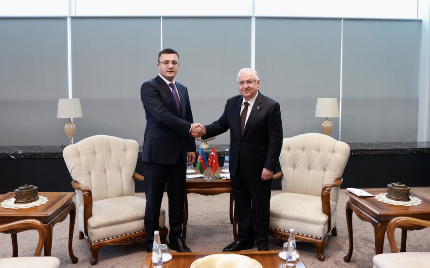 Yasar Guler Azerbaycanin mudafie nazirinin muavinini qebul edib