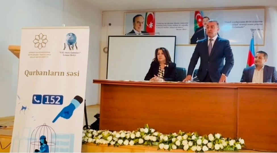 XXI Esrin Qadinlari IB ”Qurbanlarin sesi" layihesi cercivesinde Samaxi Dovlet Regional Kollecinde tedbir kecirib - FOTO