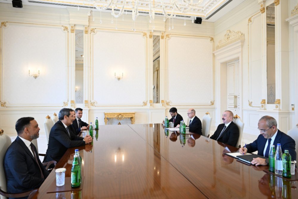 Prezident “Schlumberger Overseas S.A” sirketinin bas icraci direktorunu qebul edib