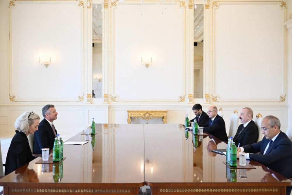 Ilham Eliyev “ExxonMobil” sirketinin vitse-prezidentini qebul edib