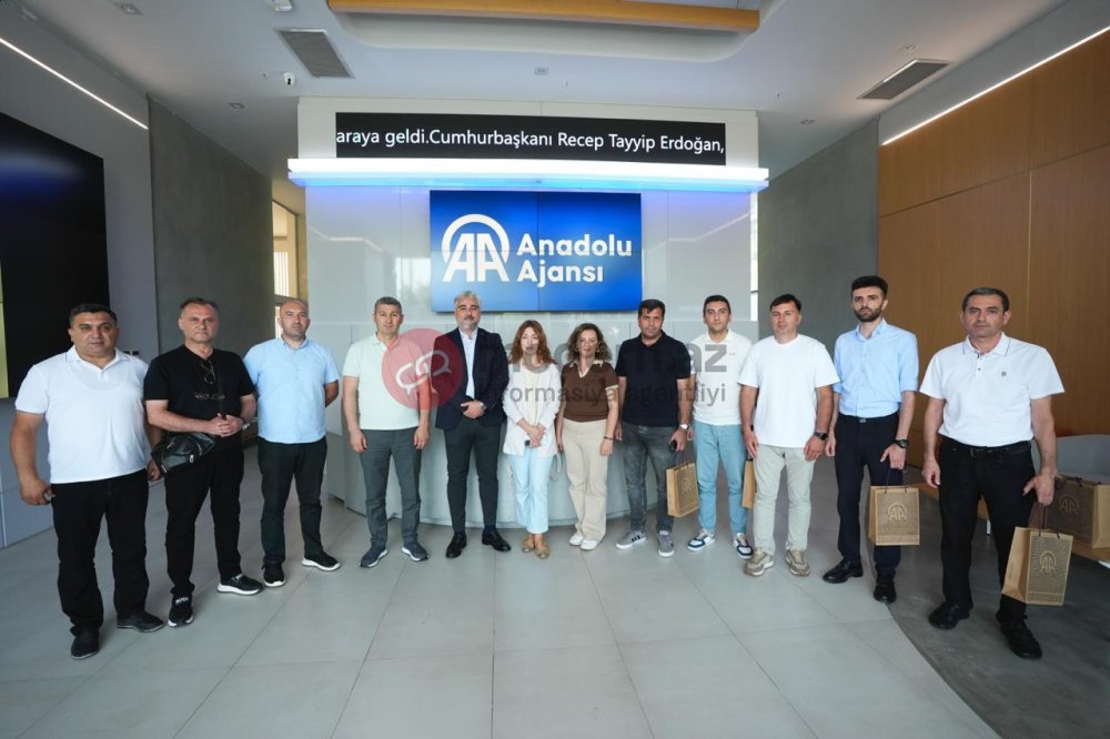 Azerbaycanli qazi jurnalistler AA, CNN TURK, Azerbaycan evinde - FOTO