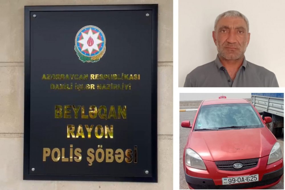 Beyleqanda narkotik ve spirtli ickinin tesiri altinda taksi suren sexs hebs edilib