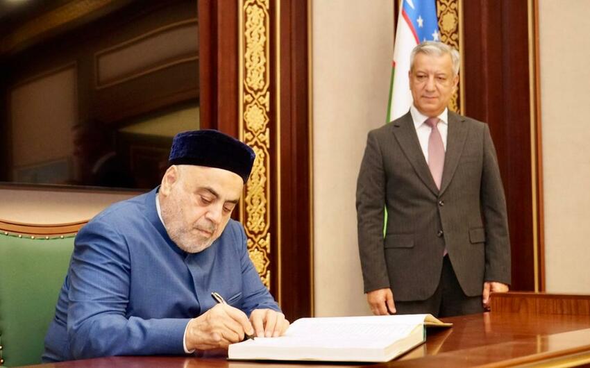 QMI numayende heyeti Ozbekistan Respublikasinin olkemizdeki sefirliyini ziyaret etdi