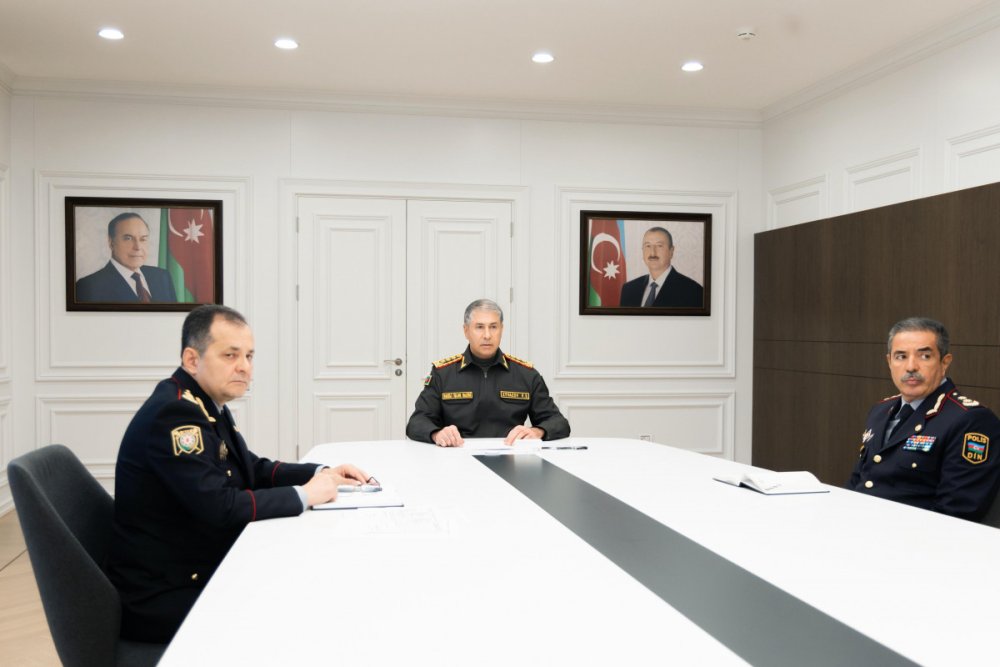 Daxili Isler Nazirliyinde emeliyyat musaviresi kecirilib