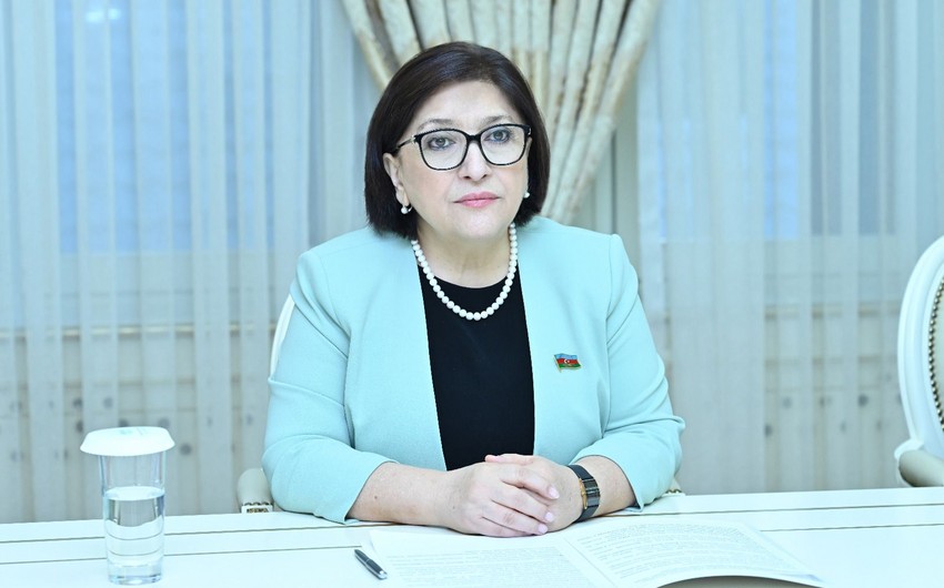 Sahibe Qafarova parlamentlerarasi emekdasliga cagiris edib