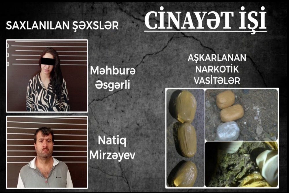 Yardimlida narkokuryer sebeke ifsa edilib