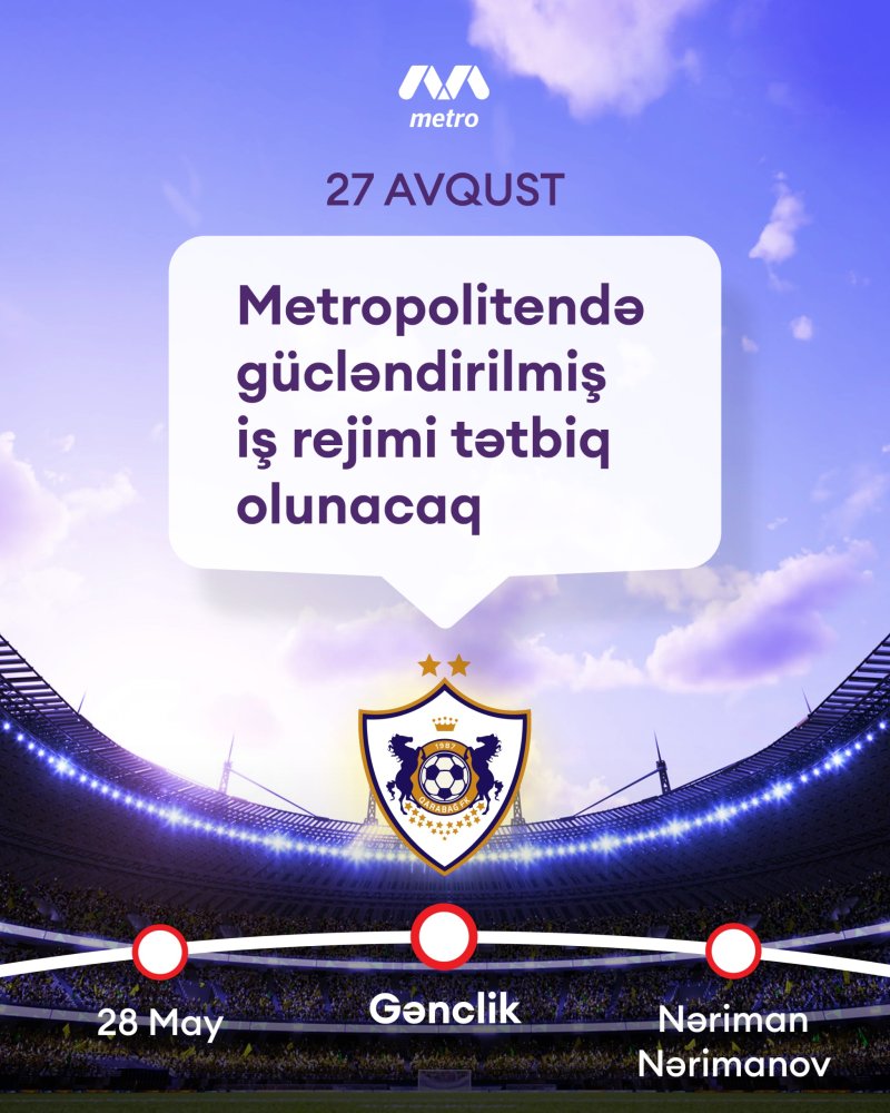 Metropolitende guclendirilmis is rejimi tetbiq olunacaq