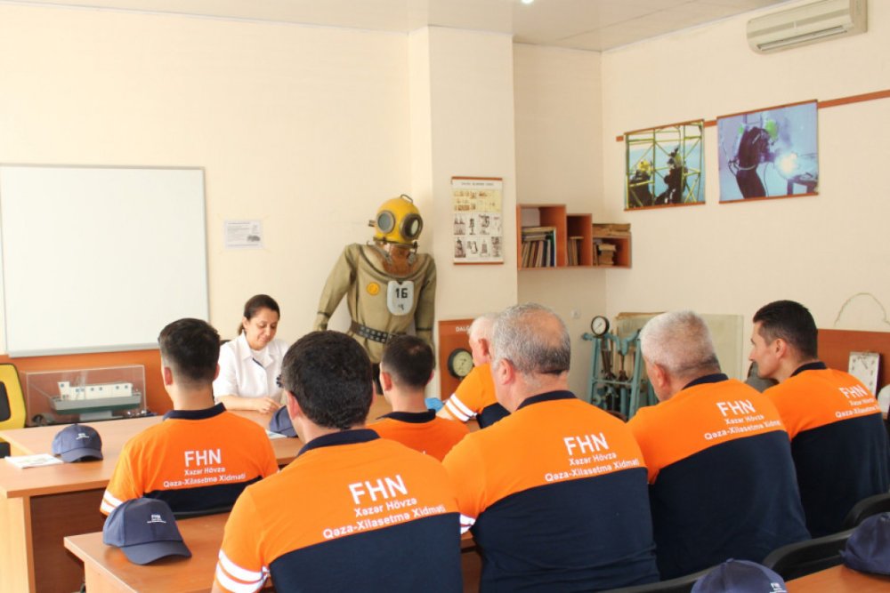 FHN-in Xezer Hovze Qeza-Xilasetme Xidmetinde telim-mesgele kecirilib