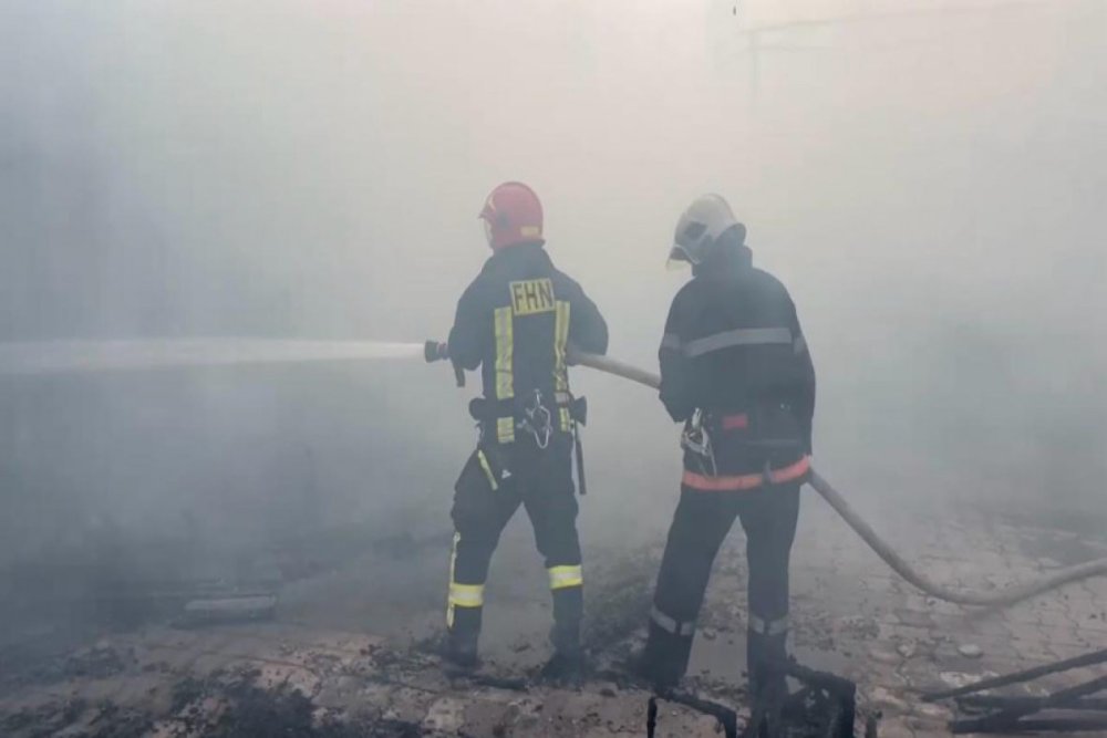 Bibiheybetde istirahet merkezinde yangin bas verib