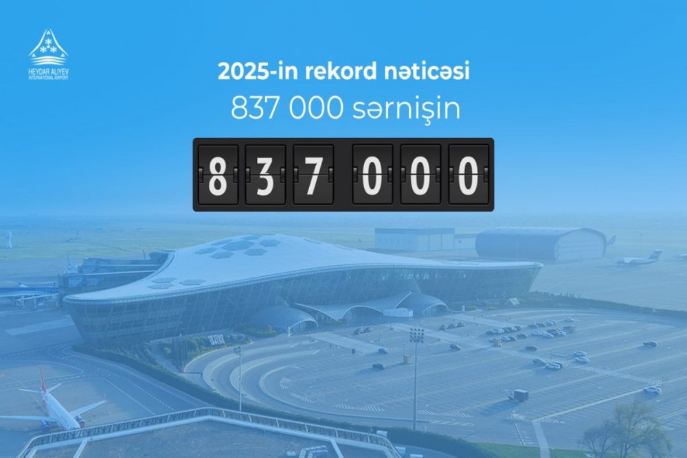 Heyder Eliyev Beynelxalq Aeroportu rekord sayda sernisine xidmet gosterib