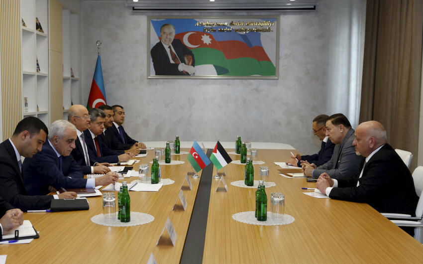 Kemaleddin Heyderov Mehemmed Mahmud El-Omeri ile gorusdu - FOTO