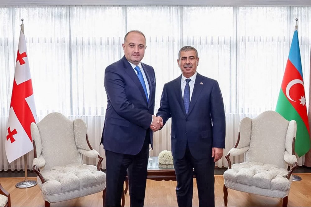 Azerbaycan ve Gurcustan mudafie nazirleri gorusubler