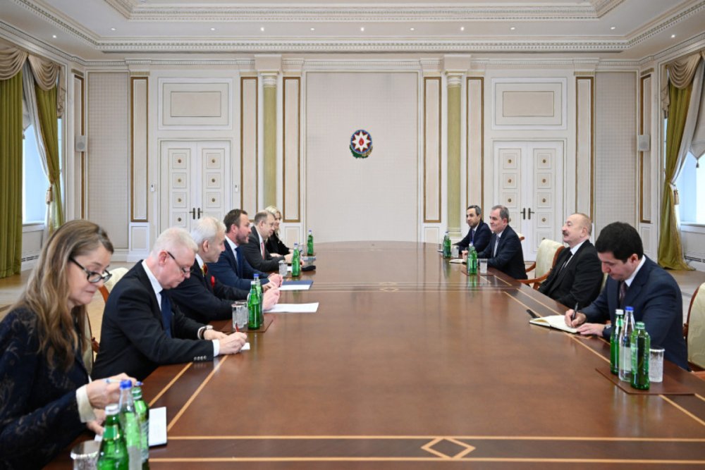 Prezident Ilham Eliyev Estoniyanin xarici isler nazirini qebul edib