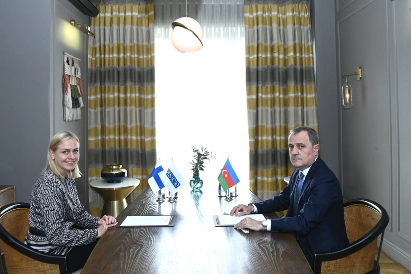 Ceyhun Bayramov ATET-in fealiyyetde olan sedri ile gorusub