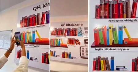 Paytaxt mektebinde bir ilk - QR kitabxana