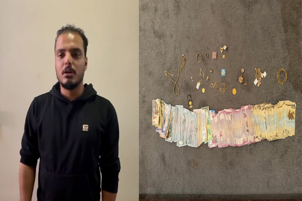 Bakida 70 min manat ve qizil esyalari ogurlayan sexs saxlanilib -&nbsp;VIDEO