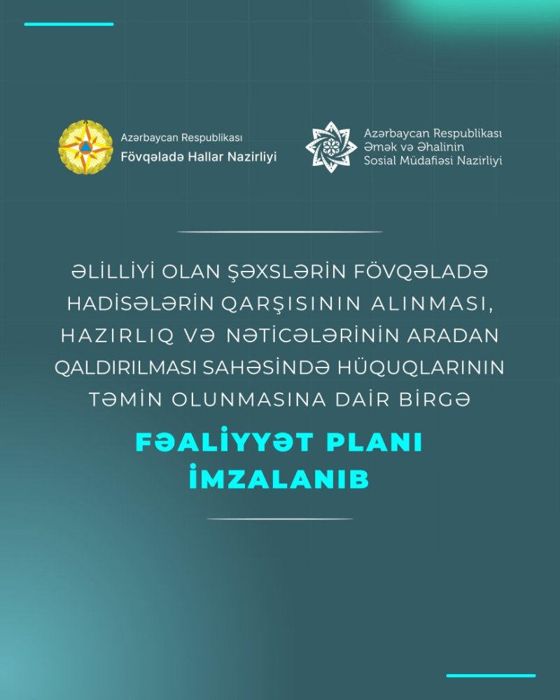 FHN ve EESMN arasinda Birge Fealiyyet Plani imzalanib