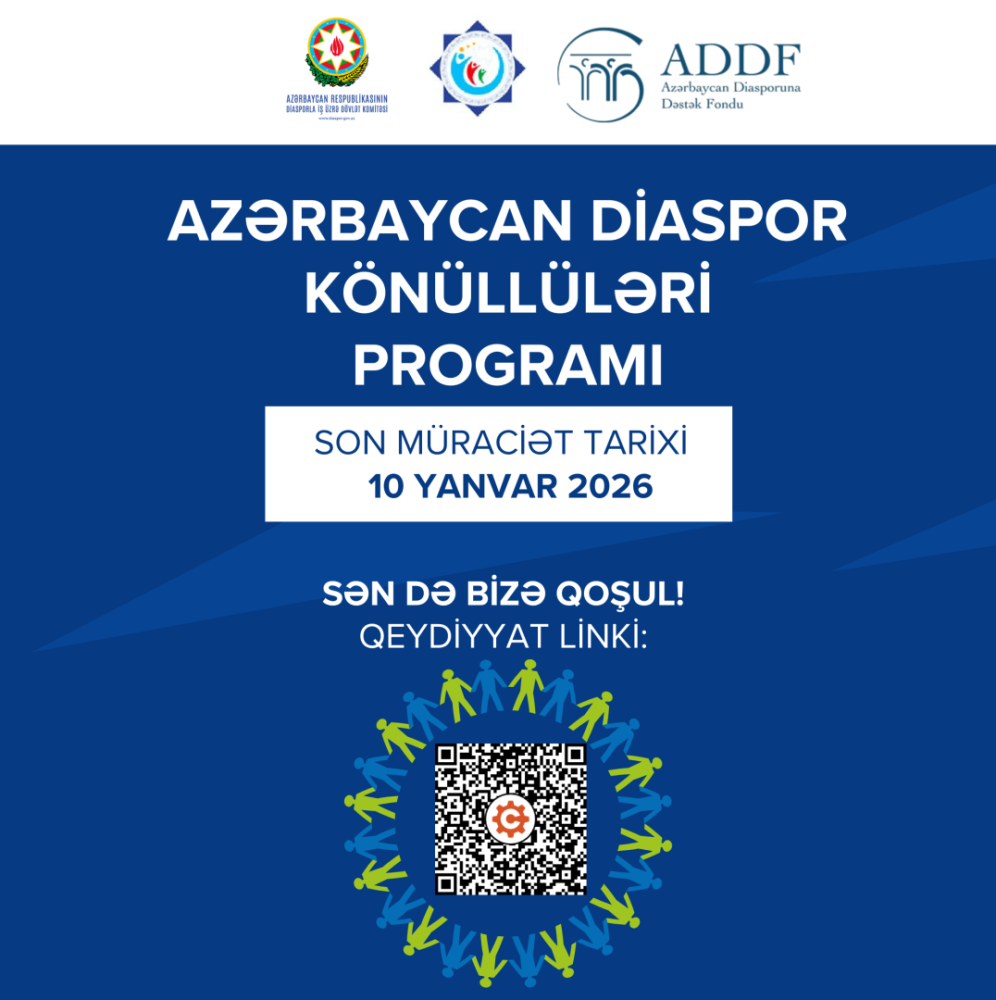 Diasporla Is uzre Dovlet Komitesi “Konulluler Proqrami”na qebul elan edir