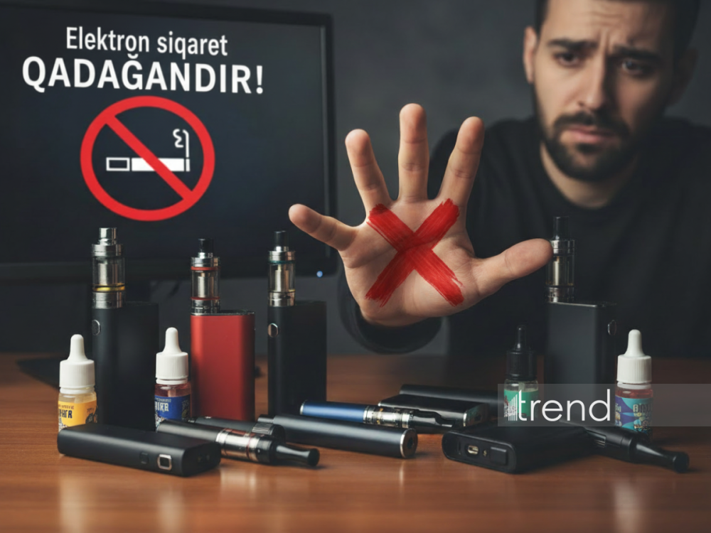 Gelen ilin aprelinden Azerbaycanda elektron siqaretlerin satisi ve istifadesi qadagan edilecek