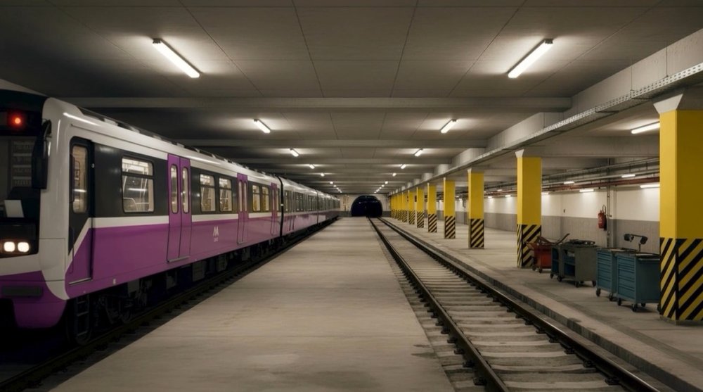 "Iceriseher" metro stansiyasinda donme kamerasinin insasina start verilib