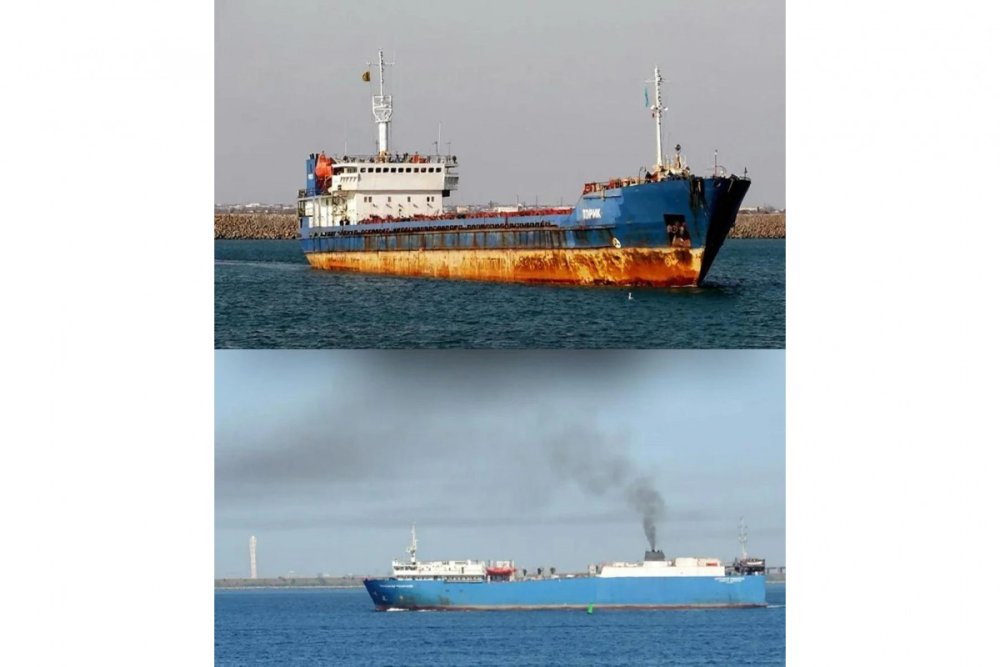 Ukrayna Xezer denizinde Rusiyaya mexsus iki gemini vurub