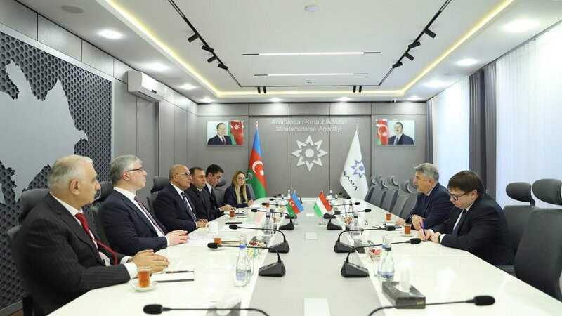 Macaristanin olkemizdeki sefiri ile ANAMA-da gorus kecirildi