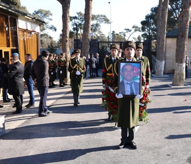 Azerbaycanin Milli Qehremani Sahin Tagiyevle vida merasimi kecirilib