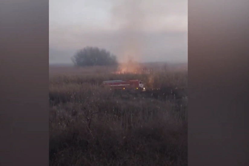 Cebrayil ve Fuzulide aciq erazilerde bas vermis yanginlar sondurulub - VIDEO