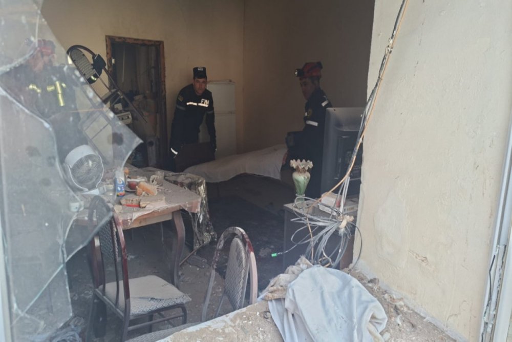 Qazaxda evde partlayis olub, xesaret alan var - VIDEO - FOTO