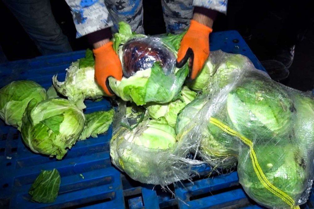 Gomrukde kelem yukunden narkotik askarlanib