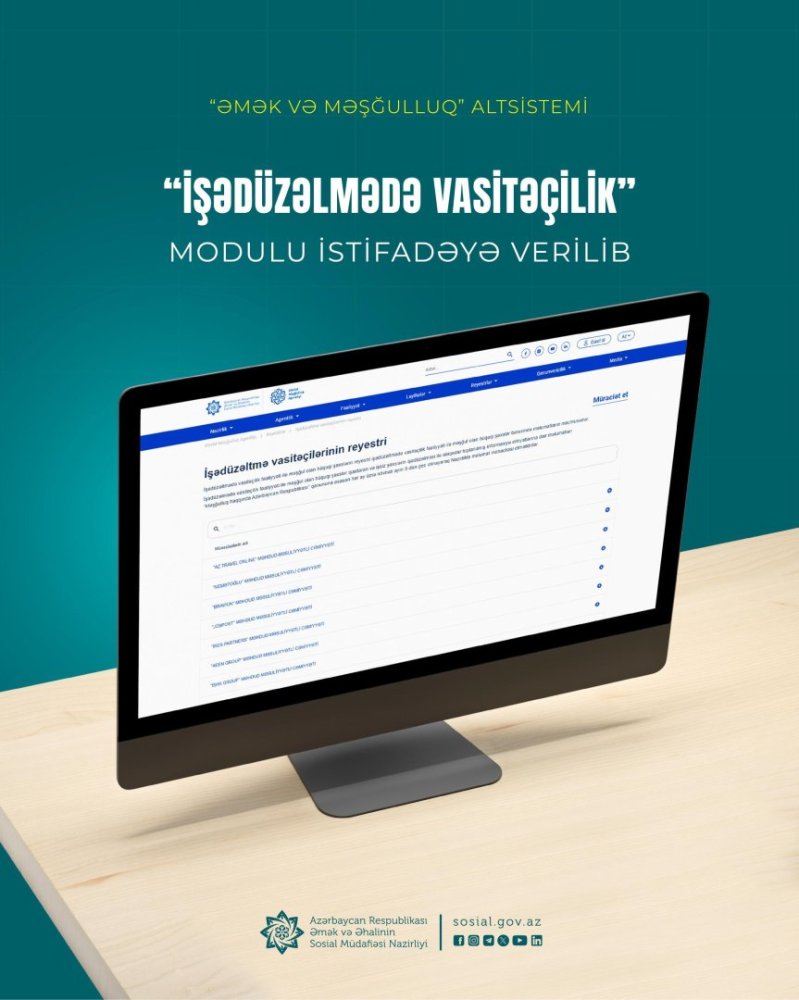 Iseduzelme vasitecileri ucun elektron reyestr&nbsp;istifadeye verildi