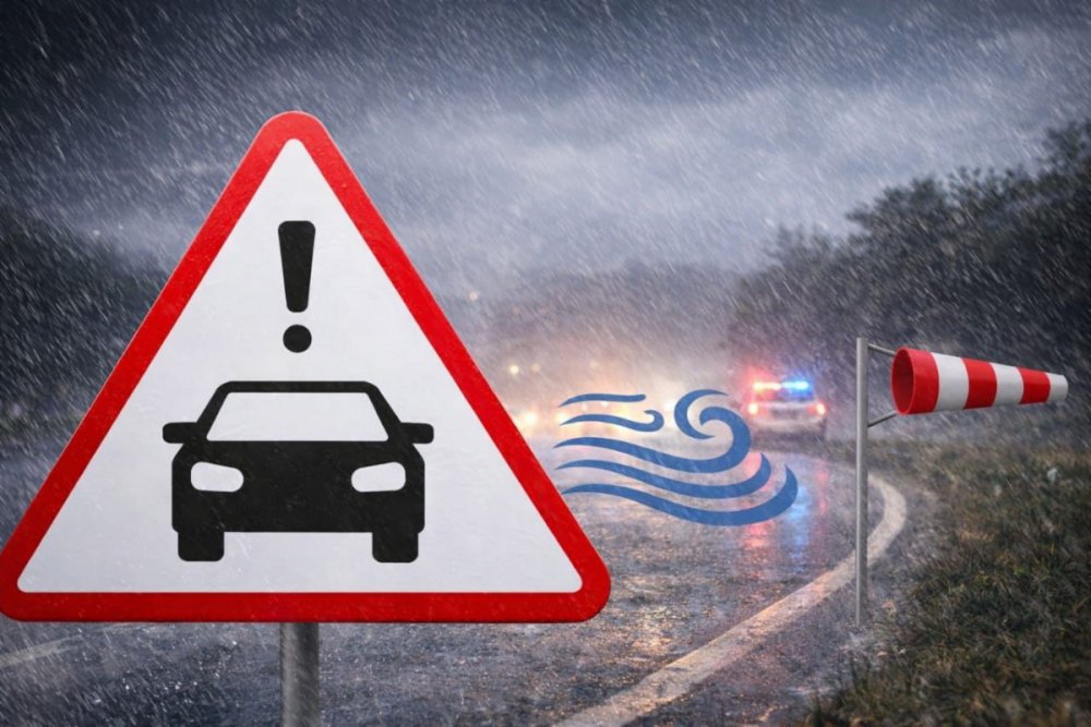 Yol polisi hava seraiti ile bagli suruculere muraciet edib