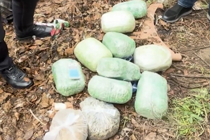 Bas Idarenin emeliyyati zamani 26 kq narkotik askarlanib